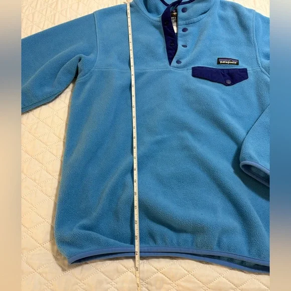 Patagonia Synchilla Women’s Blue Fleece Snap Pullover - Picture 9 of 10